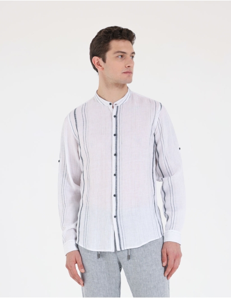 Linen striped shirt