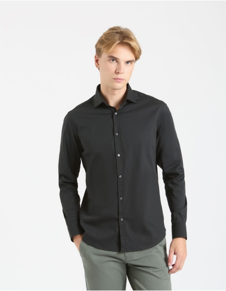 Camicia basic in cotone