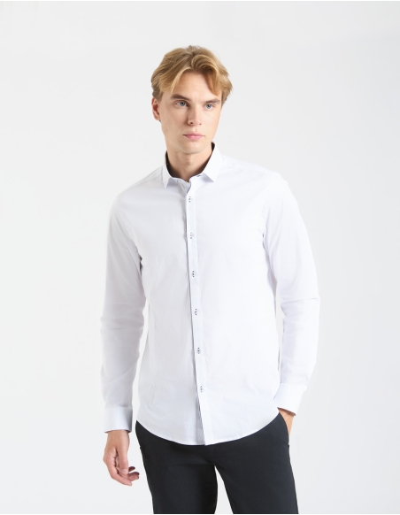 Camicia basic in cotone