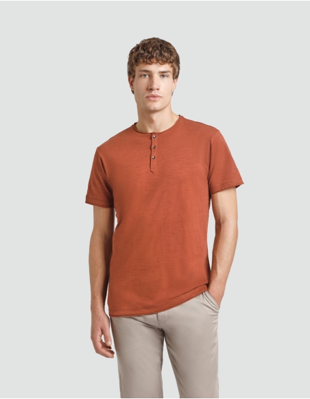 Serafino neck T-shirt