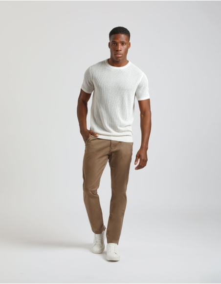 Pantaloni chino in cotone